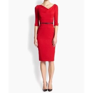 BLACK HALO Jackie O Three-Quarter Sleeve Dress